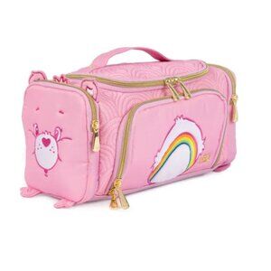 Lug Care Bears Trolley Medium Cosmetic Case Cheer Bear Pink/Care Rainbow Hearts